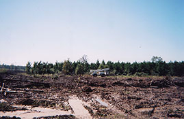 Northeast Texas Power crews work in all conditions including muddy terrain