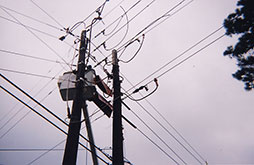 Northeast Texas Power crew working on lines